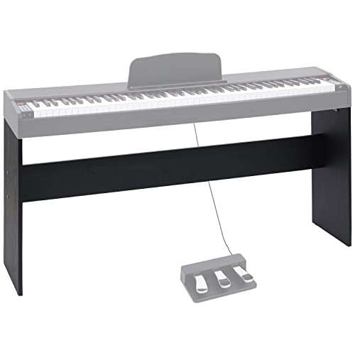 Divarte Stand DP45 - Support de piano numérique - Support robuste en bois - Pied pour piano numérique Divarte DP45 - Noir Cover