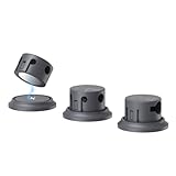 AGPTEK Magnetic Cable Clips 3 PCS, Self-Adhesive Cord Holder Multipurpose Cable Management for Home Office Supplies Wire Organizer, Black
