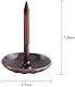 Namvo 200pcs Retro Chrysantheme Polsterung Nägel Stifte Möbel Nägel für Sofa Dekoration Kork Feste Leder Handwerk Gürtel rot Bronze