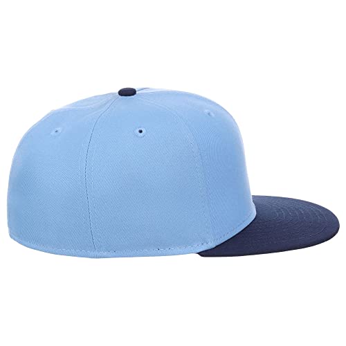 Image of Lids Blank Premium Full Court w /Colored Under Visor Fitted Cap
