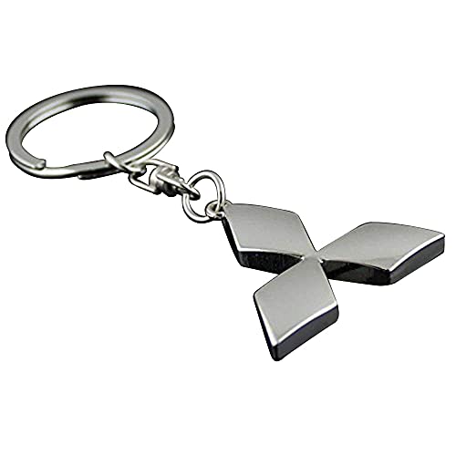 mitsubishi keychain logo - GDDCC Car Logo Key Chain Rings for Man and Women Chrome Plated Key Rings (fit Mitsubishi)