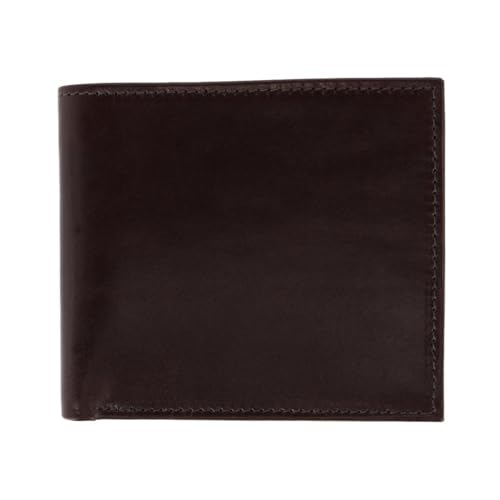 Trafalgar Men's Cabot Cortina Bi-Fold Leather Wallet, Dark Brown