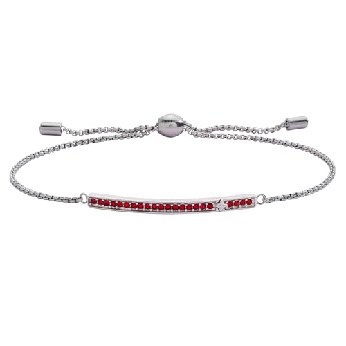 Image of Alex and Ani Pave Bolo Birthstone Bracelet - Stainless Steel Gold /Silver, Perfect for Stacking, Adjustable Birthstone Bracelet for Women, Ideal Gift Jewelry