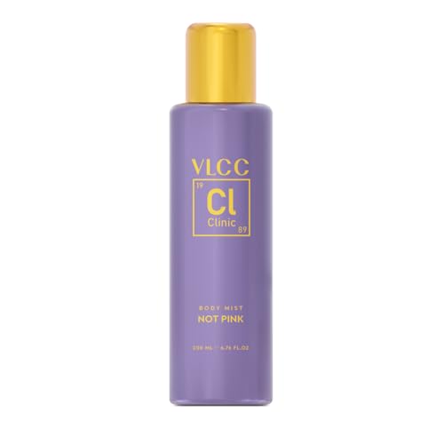 Image of VLCC Clinic Body Mist inchNot Pink inch - 200ml | Warm, Sweet, Tangy Fragrance | Long Lasting Body Mist | Long Lasting Fragrance | Symbol of Celebration | Paraben Free