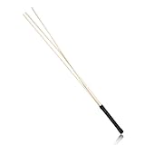 chenyesun Horse Riding Crop,Whips for Horse Riding Handmade 3 Rattan Wooden Bamboo Horses Whip Horse Equestrianism Crop (Black)