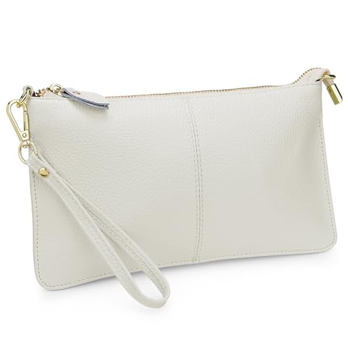Image of Uromee Wristlet Wallet Clutch Purses for Women Genuine Leather Crossbody Bag Handbag with Detachable Shoulder Chain