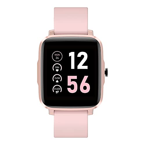 Image of 'Smart Fit' Big 1.54 inch Full Touch Screen Smart Watch , Body Tempreture,Dynamic HR+BP Monitoring,Multiple Sports Modes, Female Health Tracker with Extra Band