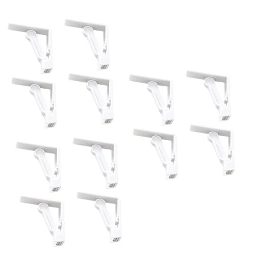Didiseaon 3sets Abs Material Tablecloth Spring Clips Easy to Use Table Cover Clamp for Heavy Duty Vinyl Tablecloths 4pcs*3