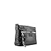 MODELISA - Bolso Bandolera Acolchada Estilo Casual Con Letras Para Mujer (Negro)
