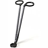 Tenflyer 7 Inch Black Stainless Steel Candle Wick Trimmer Scissor Cutter Snuffers (Type 2)