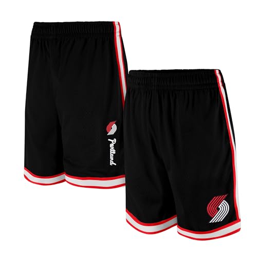 Ultra Game NBA Official Men&rsquo;s Slam Active Basketball Training Shorts - Unisex, Portland Trail...