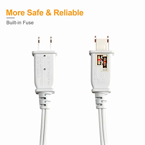 Shine Decor Bundle Products Of Power Cord Pack With 45M/150Ft Led White Strip Light Kit #TOP4