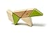 6 Piece Tegu Pocket Pouch Prism Magnetic Wooden Block Set, Jungle