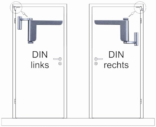 Türschließer ClipClose TS in Silber für Innentüren
