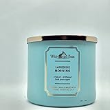 Bath & Body Works, White Barn 3-Wick Candle w/Essential Oils - 14.5 oz - New Core Scents! (Lakeside Morning)