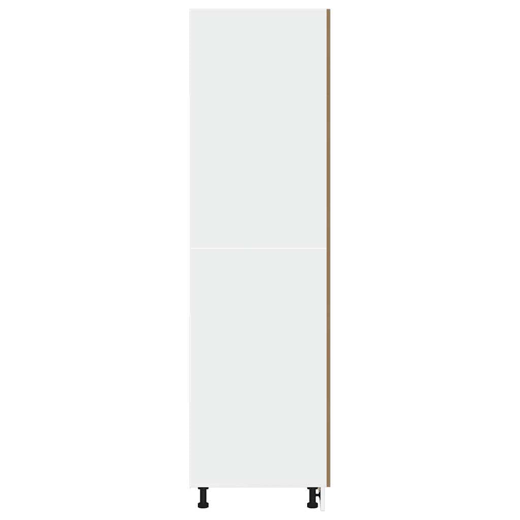 Willood Mueble frigorífico Madera ingeniería Roble Artisan 60x57x207 cm