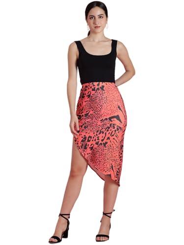Image of KOTTY Women's Solid and Printed Skirts - A-Line || Pencil || Midi || Maxi || Knee-Length || Flared || Asymmetric Styles for Chic and Comfortable Fashion