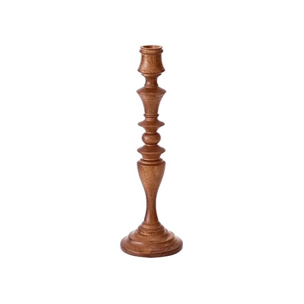 Eines B Candlestick Holders Retro Solid Wood Candle Holder Home Porch Candle Holder Side Cabinet Decorative Ornaments Candlesticks Holders For Home Decor(B)