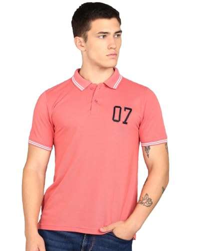 Image of INKKR Men's Soild Collar Neck Polo T-Shirt