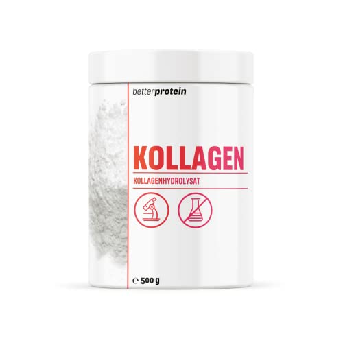 Collagen Pulver - Haut, Haar und Knochen, 100% rein aus Deutschland und ohne Zusatzstoffe - Typ I, II und III - geschmacksneutral & wasserlöslich 300g laborgeprüft Skincare betterprotein Cover