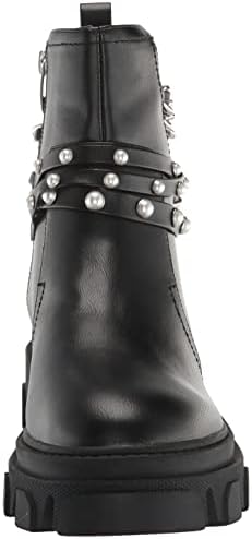Nine West Women's Cearlz3 Ankle Boot, Black Leather, 7.5 | Image 1
