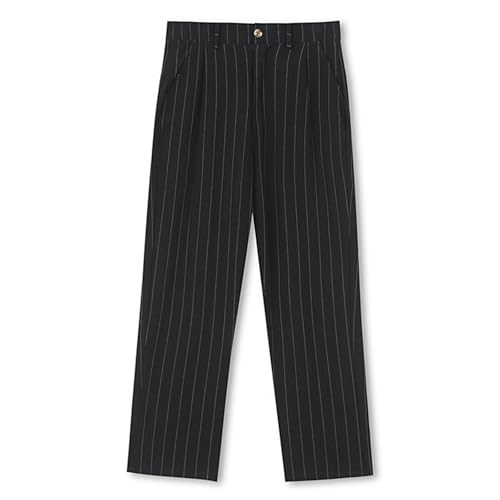 LOAIHA Men's Linen Suit Pants Slim-Fit Straight Leg Modern Formal Dress Pant Business Casual Office Trousers with Pockets4