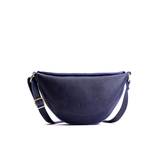 Portland Leather Goods Koala Sling Bag Leather Sling with Top Magnetic Closure Interior Pocket & Adjustable Strap Handmade from the Finest Full-Grain Hides Medium Cobalt