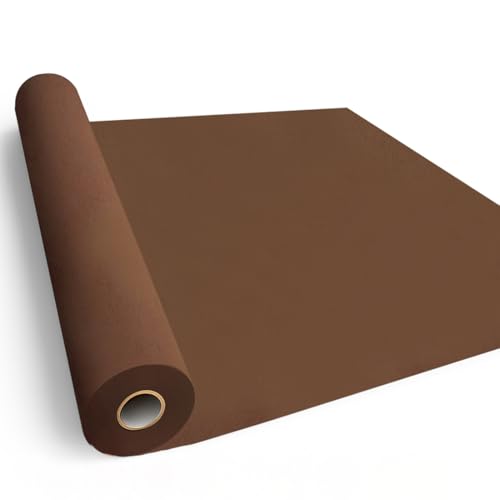 Image of SMART&CASUAL 24 inch x 2,520 inch (210') Coffee Kraft Craft Paper Roll for Gift Wrapping Bulletin Board Bouquet Flower Art Packing Parcel Table Covering 80GSM 55LB (Coffee, 24 inch x 210')