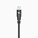 Tech Armor Apple MFi Certified Lightning Cable to USB A - 2FT Space Grey - Tough-Braided Extra-Strong Jacket - Sync/Charge iPhone & iPad