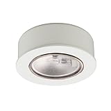 WAC Lighting HR-88-WT Low Voltage Round Halogen Button, 12V 20W