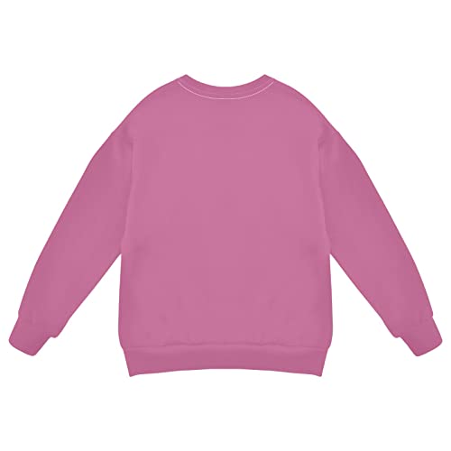 Hot Pink Boy Girl Sweatshirt Toddler Crewneck Pullover Sweater Long Sleeve Fall Winter Clothes2