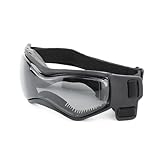 QUXVUIS 1 ペアペットメガネ交換かわいい無地スキースノーボードペットゴーグルアイウェア眼鏡サングラス, 黒