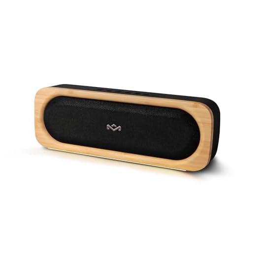 Marley House of Get Together Go Tragbare Musikbox Bluetooth Lautsprecher - Nachhaltig gefertigte 30W Bluetooth Box mit 20h Akku, IP67 wasserdicht, 3 EQ-Modi, Aux-Eingang & Flaschenöffner, Black