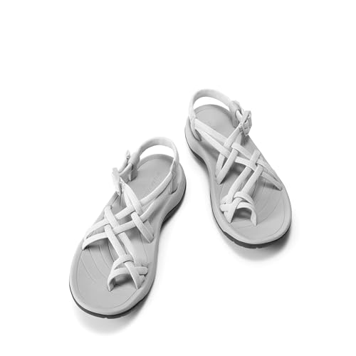 DREAM PAIRS Women's Walking Sandals With Arch Support Elastic Strap Summer Sport Athletic Casual Hiking Outdoor Sandal4