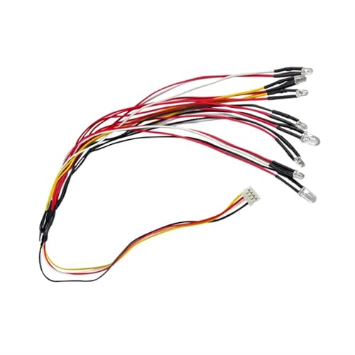 Luces Vehículo RC Kit 8 Puntos LED Tricolor Compatibles con Gama WPL D Escala 1/10