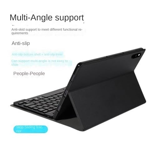 Funda de cuero con teclado OPPO Pad 3 Pro y ratón premium rosa 3