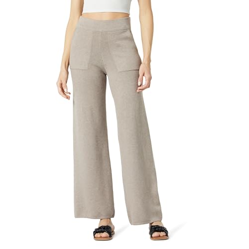 The Drop Women's Cynthia Cotton Blend Wide Leg Sweater Pant