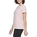 Calvin Klein Women's Solid Crewneck Short Sleeve T-Shirt, Secret, Large