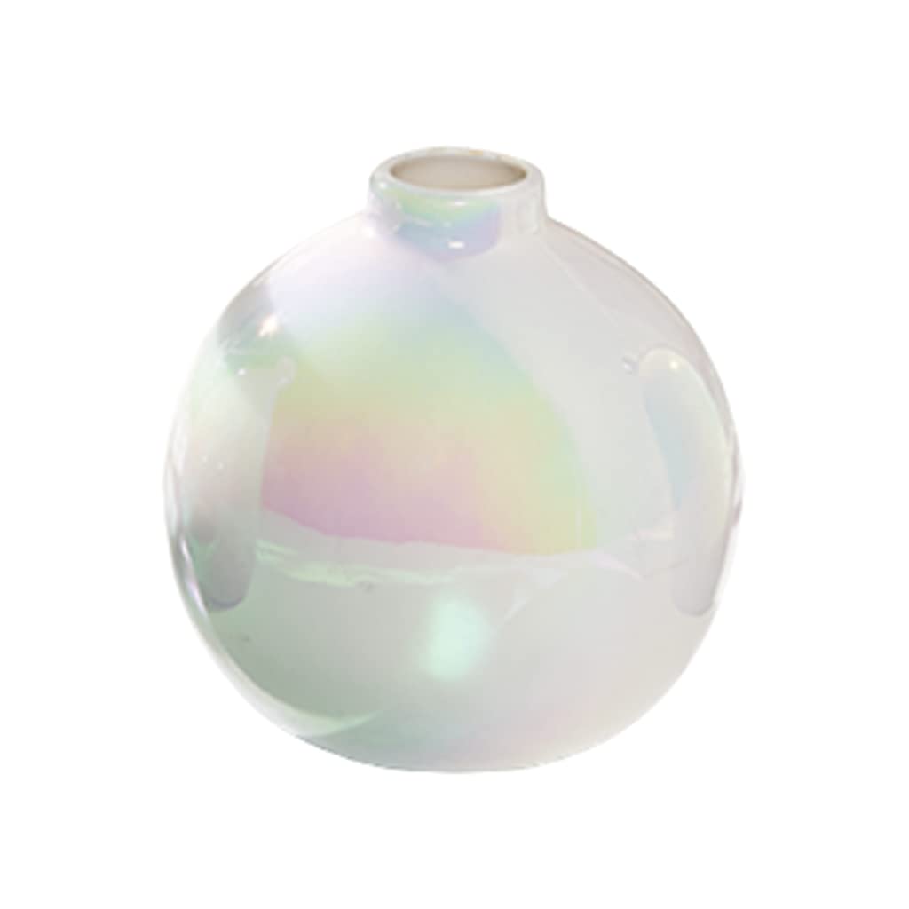 Ngdfgr As Known Vase Ceramic Rainbow Vases,Pearl Ceramic Small Vase Handmade Arranging Flowers Vases Countertop Adornment Living Room Decor Minimalism (Style),Style-C