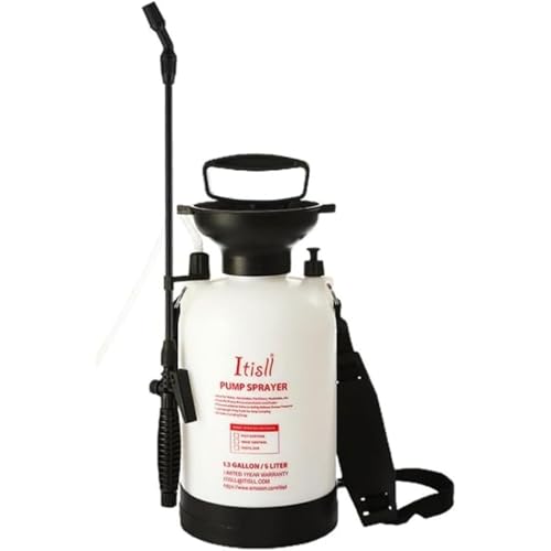 ULOVEJOY 水スプレーボトル、空気圧スプレーボトル、蓄圧式 3、5、8L 大容量噴霧器 蓄圧式噴霧器 肩掛け式 小型 ベルト付 軽量 霧吹き 虫除け 消毒 散布 手動噴霧器 携帯便利 害虫駆除 雑草対策 農薬散布 消毒 殺虫剤 除草 家庭菜園 (LO