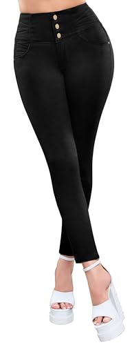 Fiorella Shapewear Pantalones Colombianos Levanta Cola | Butt Lifting Colombian Jeans for Women | High Waisted Push Up 524BL