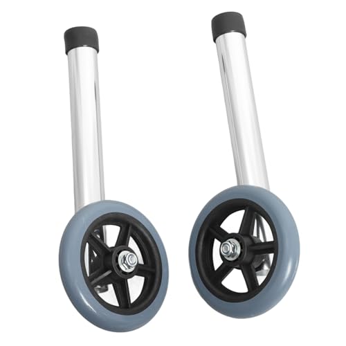ABOOFAN - ABOOFAN Roulettes Pour DéAmbulateur 2 PièCes RéGlables En Aluminium Accessoires Robustesse Et Mobilité AméLioréE Pour Cadres De Marche Faciles À Installer
