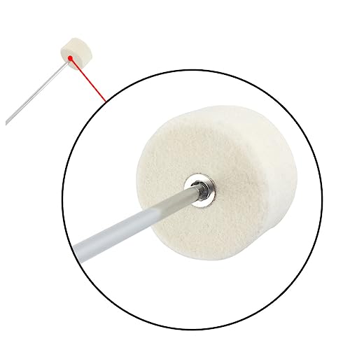 Accesorio para pedal de bombo en acero inoxidable y fieltro miniatura 4