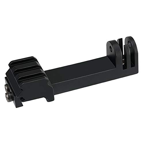 Fantaseal VTG-1815US High Precision Aluminum Alloy Universal 2In1 Action Camera Rifle Gun Crossbow Parallel Mlock Picatinny Rail Mount Clamp Weaver Adapter thumb #1