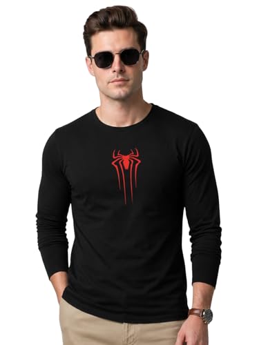 Image of Veirdo Pure Cotton Regular Fit Round Neck Front Chest Printed Raglan Full Sleeve T-Shirt for Men (Sizes: S to 2XL)