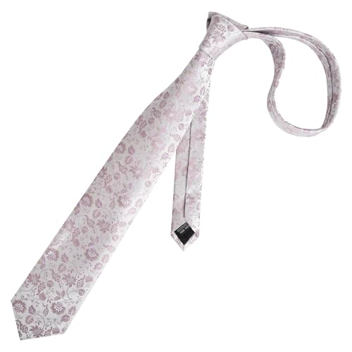 Image of Alizeal Mens 3.15inches Leaf Flower Pattern Tie Set | Floral Pattern Pocket Square Perfect for Fall Winter Business and Holiday Events