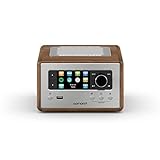 auna georgia design-radiowecker dab+ test 360 GRAD KLANGERLEBNIS - der nach oben ausgerichtete 3-Zoll Breitbandlautsprecher mit Bassreflexröhre erzeugt, zusammen mit der Equalizerfunktion, ein ausgeglichenes und kraftvolles Klangbild.
