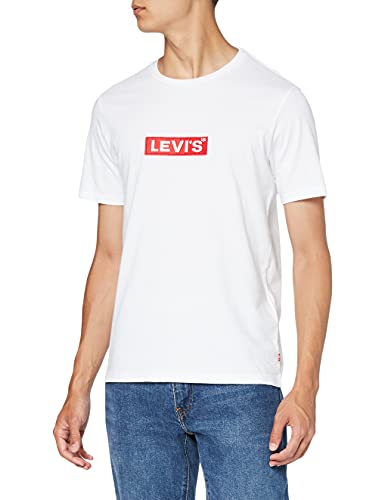 Levi's Boxtab Graphic Tee, Camiseta Hombre, Blanco (Boxtab Ss T2 White 0000),...