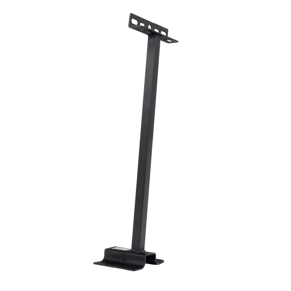 LUXULA Wandhalterung für LED Fluter 15x50cm schwarz 6 Stück - Ausleger Wandarm für LED Strahler außen & Baustrahler - stabile Stahl Halterung zur Wandmontage, Ausleger für Hof, Einfahrt, Garage