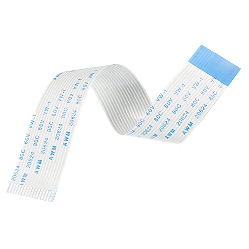 sourcing map Flexible Plat Câble Rallonge Ruban Câbles 16 Broches 1,0mm Pas 150mm pour 3D Imprimante, Bricolage, Appareil photo, Écran et Lecteur DVD Connecteur B Type Paquet de 12